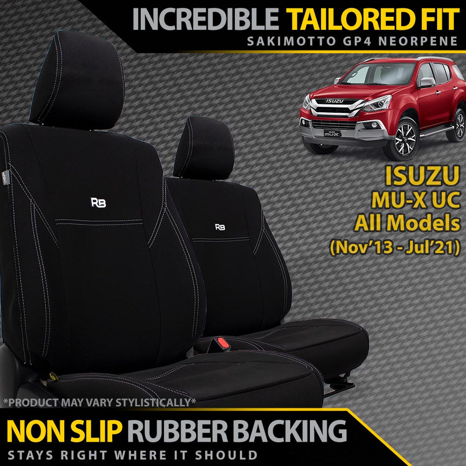 Isuzu MU-X UC Neoprene 2x Front Seat Covers (Made to Order)