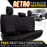 Isuzu D-MAX RT Retro Premium Rear Row Seat Covers (In Stock)
