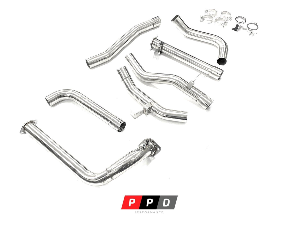 PPD Performance - Toyota Landcruiser 78 Series (1999-2007) Troop carrier 1HD 4.2 TD 3" Stainless Steel Turbo Back Exhaust - 4X4OC™