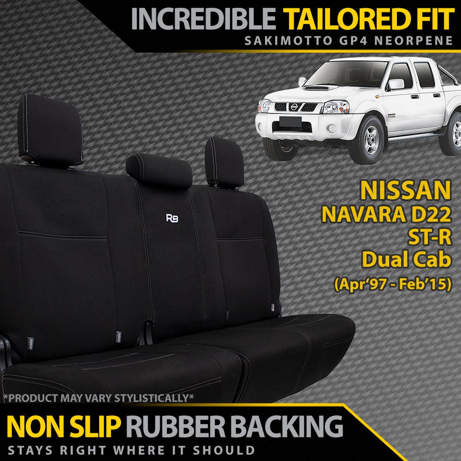 Nissan Navara D22 ST-R Neoprene Rear Row Seat Covers (In Stock)