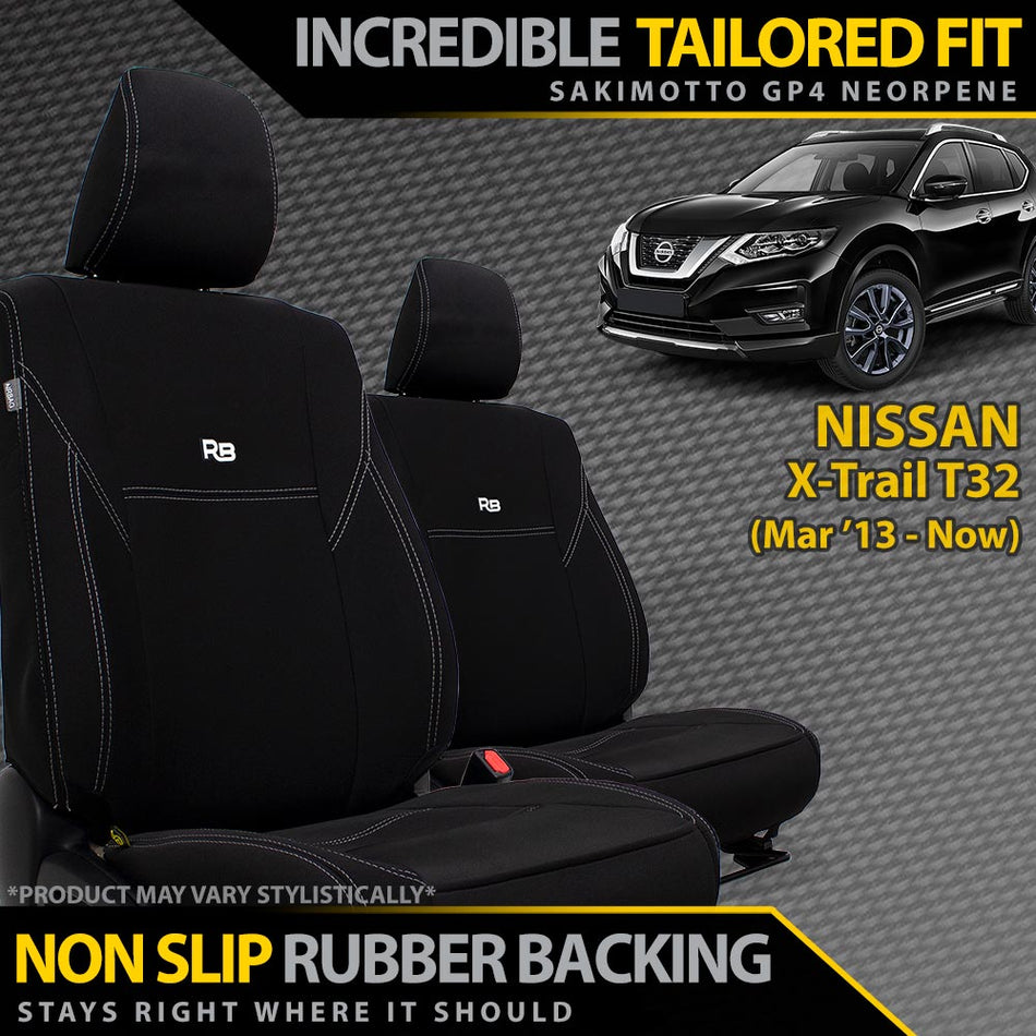 Nissan X-Trail T32 Neoprene 2x Front Seat Covers (In Stock)
