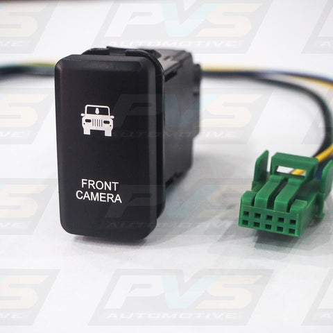 Vertical White LED Push Switch to suit Toyota Hilux Hiace FJ Cruiser Prado 70 Series LandCruiser