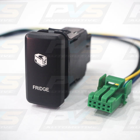 Vertical White LED Push Switch to suit Toyota Hilux Hiace FJ Cruiser Prado 70 Series LandCruiser