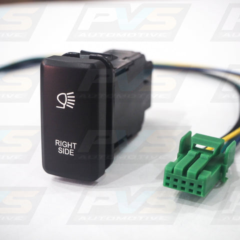 Vertical White LED Push Switch to suit Toyota Hilux Hiace FJ Cruiser Prado 70 Series LandCruiser