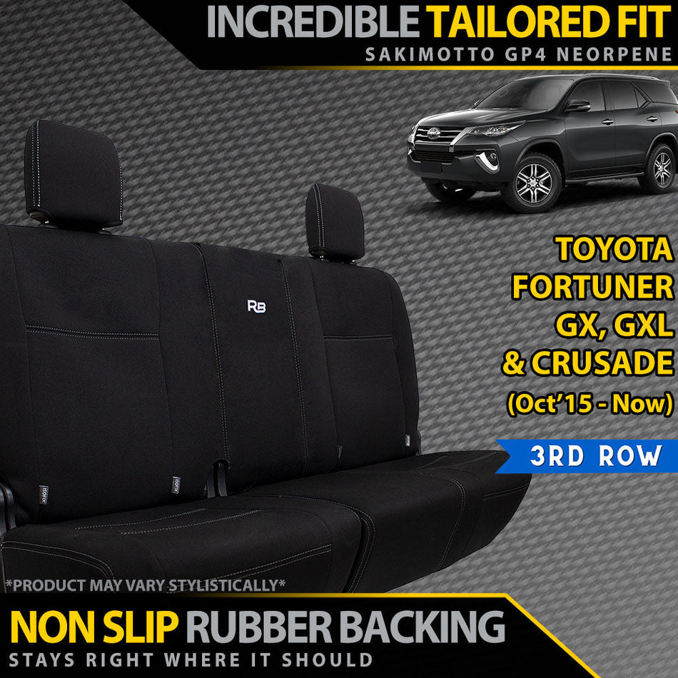 Toyota Fortuner Neoprene 3rd Row Seat Covers (Available)