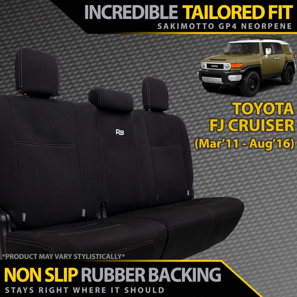 Toyota FJ Cruiser Neoprene Rear Seat Covers (In Stock)