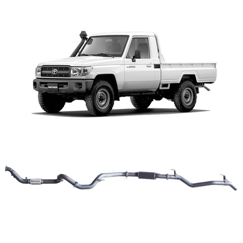 Redback Extreme Duty Exhaust for Toyota Landcruiser 79 Series Single Cab (03/2007 - 10/2016)