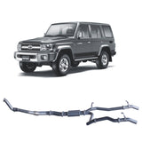 Redback Extreme Duty Twin Exhaust for Toyota 76 Series Landcruiser (03/2007 - 10/2016)