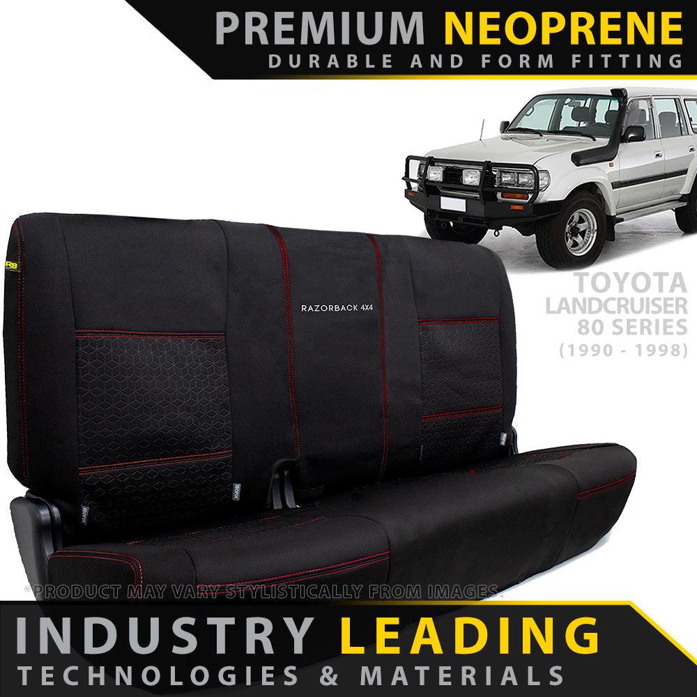 Toyota Landcruiser 80 Series Premium Neoprene Rear 100% Bench (Made to Order) - 4X4OC™
