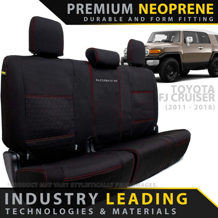 Toyota FJ Cruiser Premium Neoprene Rear Row Seat Covers (Made to Order) - 4X4OC™