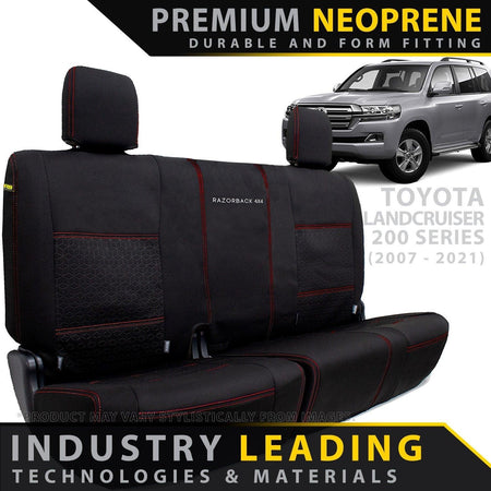Toyota Landcruiser 200 Series GX/GXL Premium Neoprene 3rd Row Seat Covers (Made to Order) - 4X4OC™