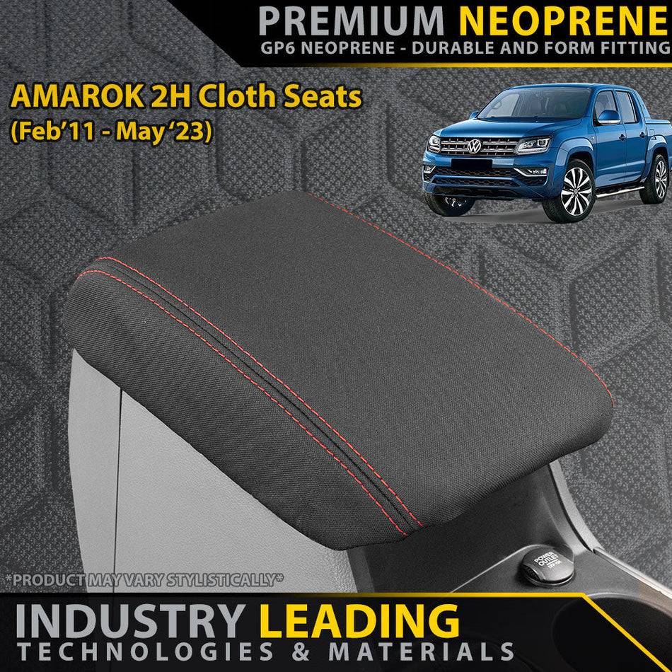 Volkswagen Amarok 2H (Cloth Seats) Premium Neoprene Console Lid (Available)