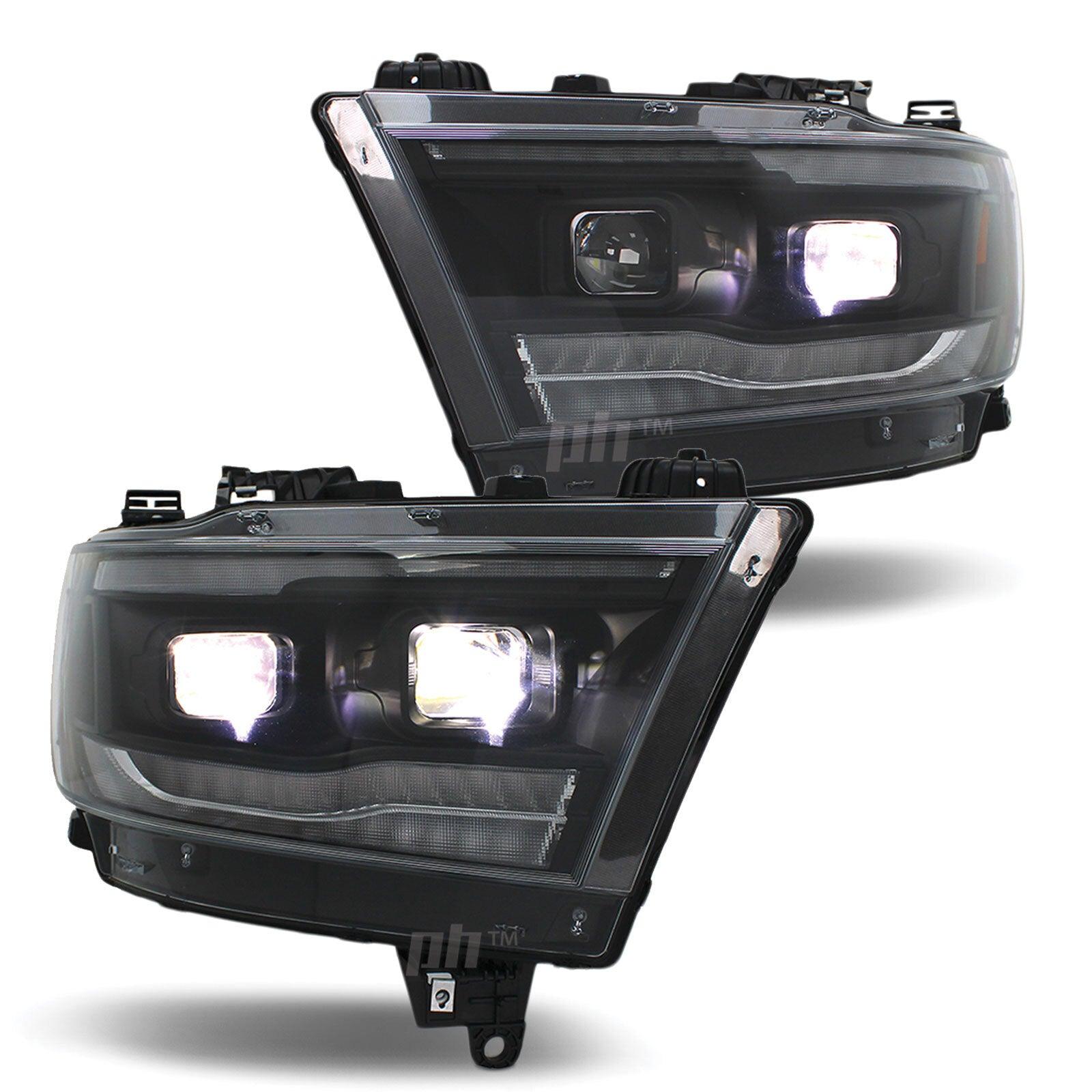 Headlights LED Dual Projector Sequential Indicator fits Dodge RAM 1500 DT 19 - 21 - 4X4OC™