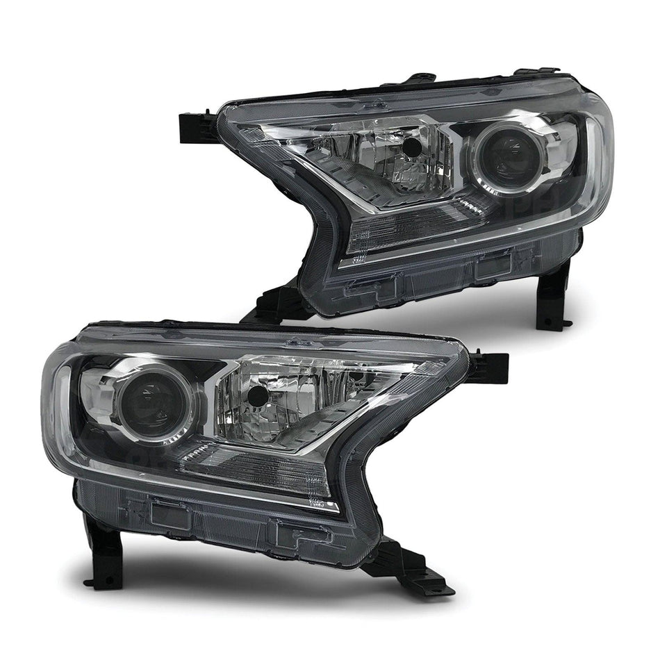 Headlights Projector PAIR Fits Ford Ranger PX MK2 XLT WILDTRAK 15-18 - 4X4OC™