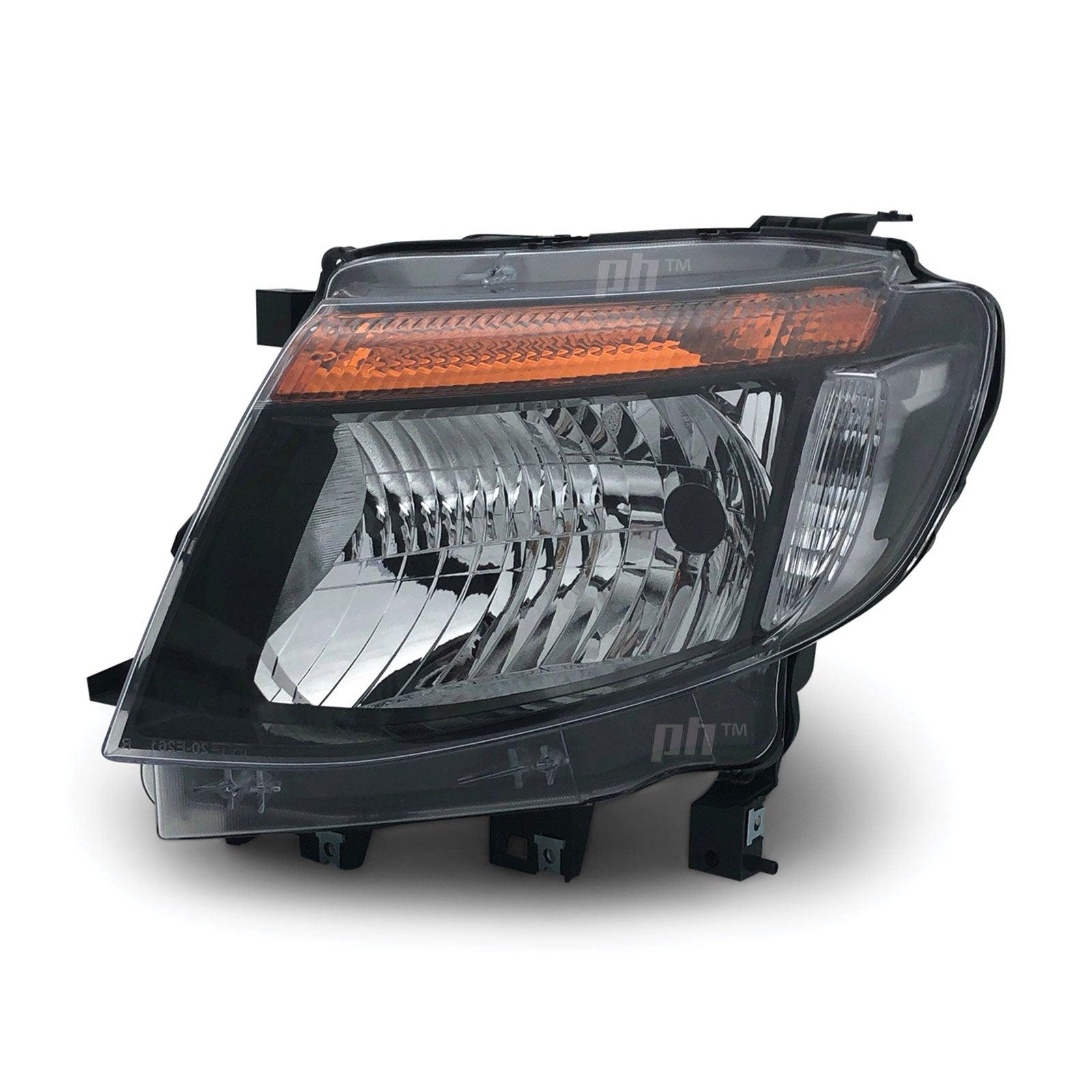 Headlight Black LEFT fits Ford Ranger PX MK1 XL XLT WILDTRAK 11-15 - 4X4OC™