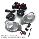 Fog Lights Kit With Wiring & Switch fits Ford Ranger PX Series 1 2011 - 2015 - 4X4OC™
