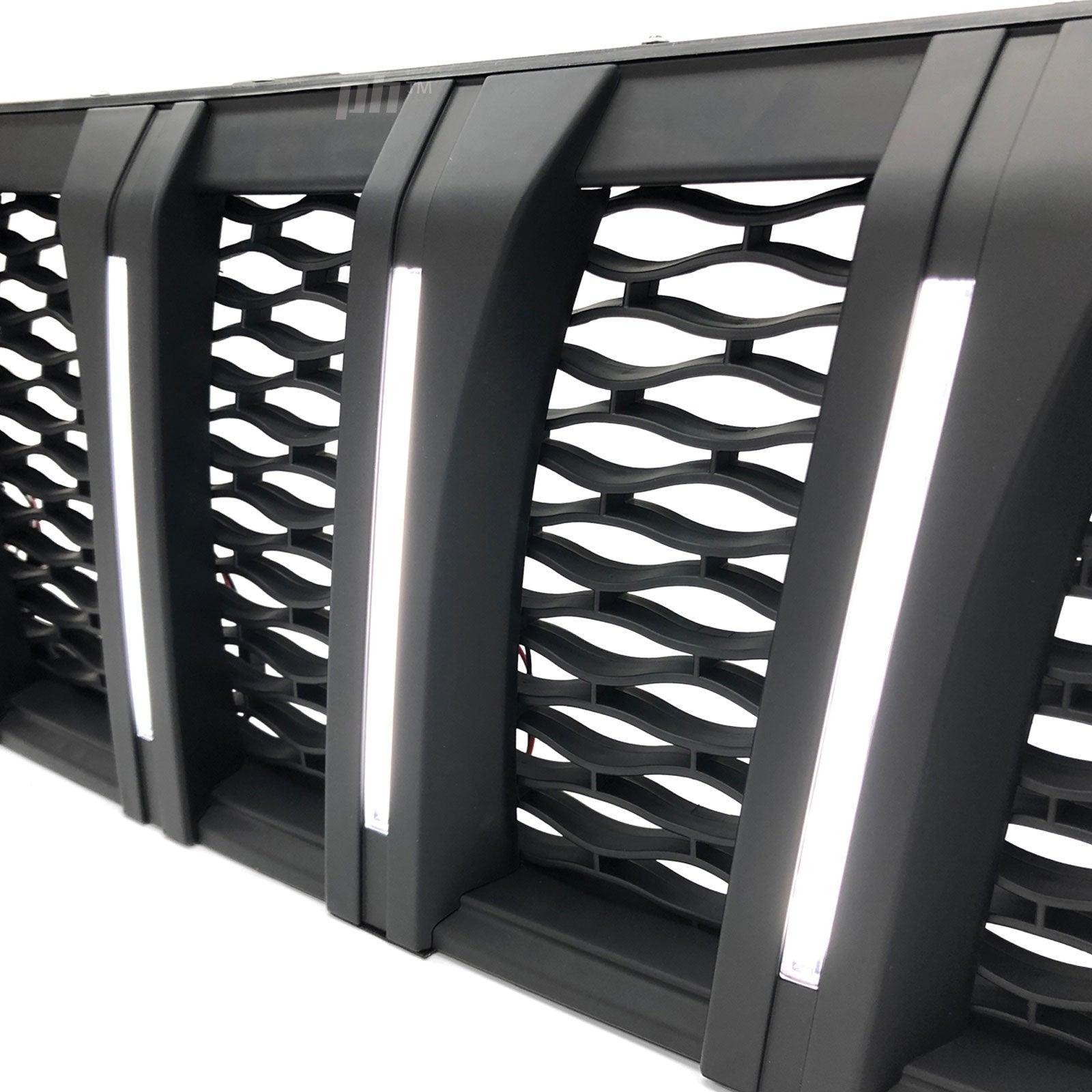 Grill Black Edition Vertical LED DRL Style Fits Nissan Navara NP300 D23 15-2020 - 4X4OC™