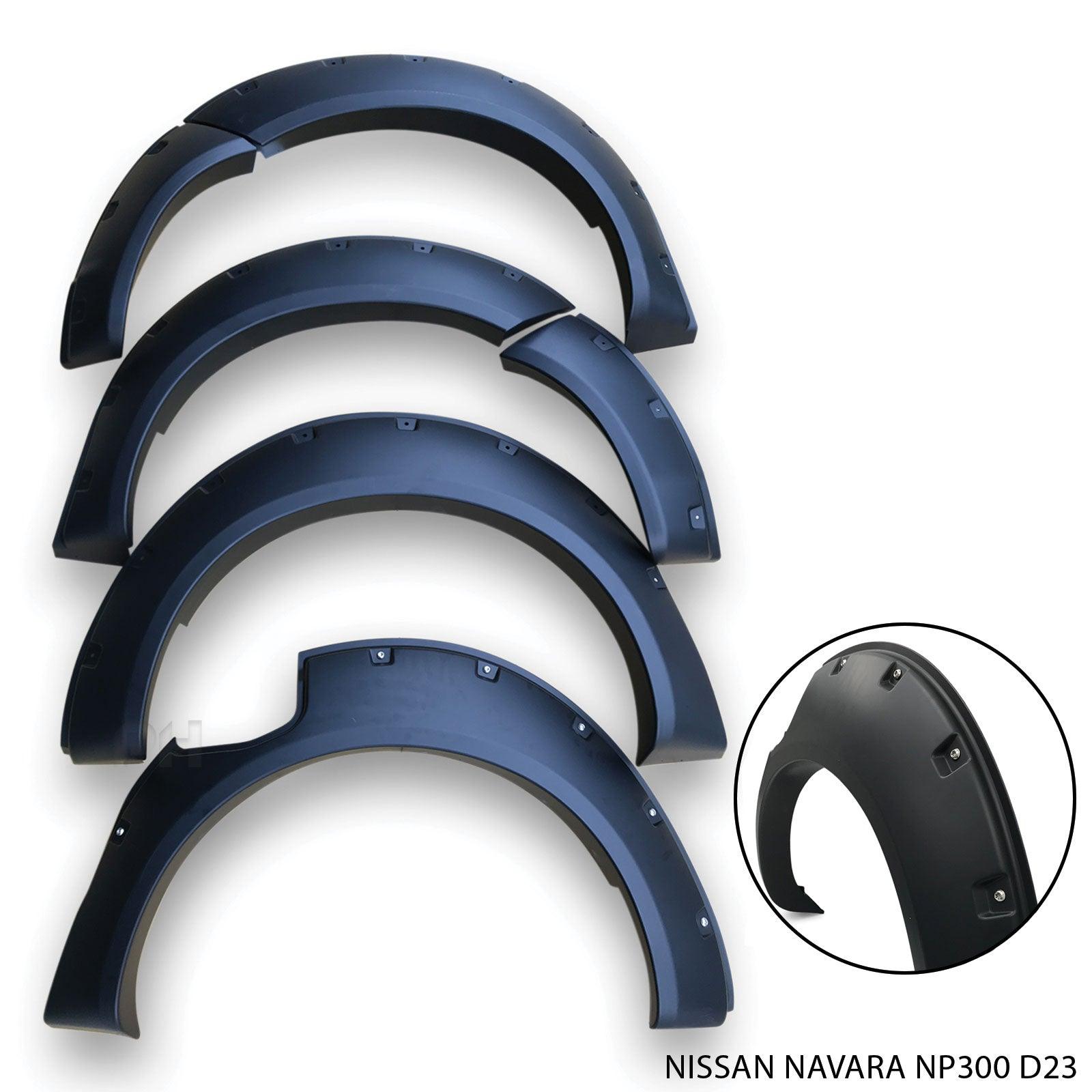 Smooth Wide Bolt On Style Fender Flare Kit 6 Piece Fits Nissan Navara NP300 D23 15 - 20 - 4X4OC™