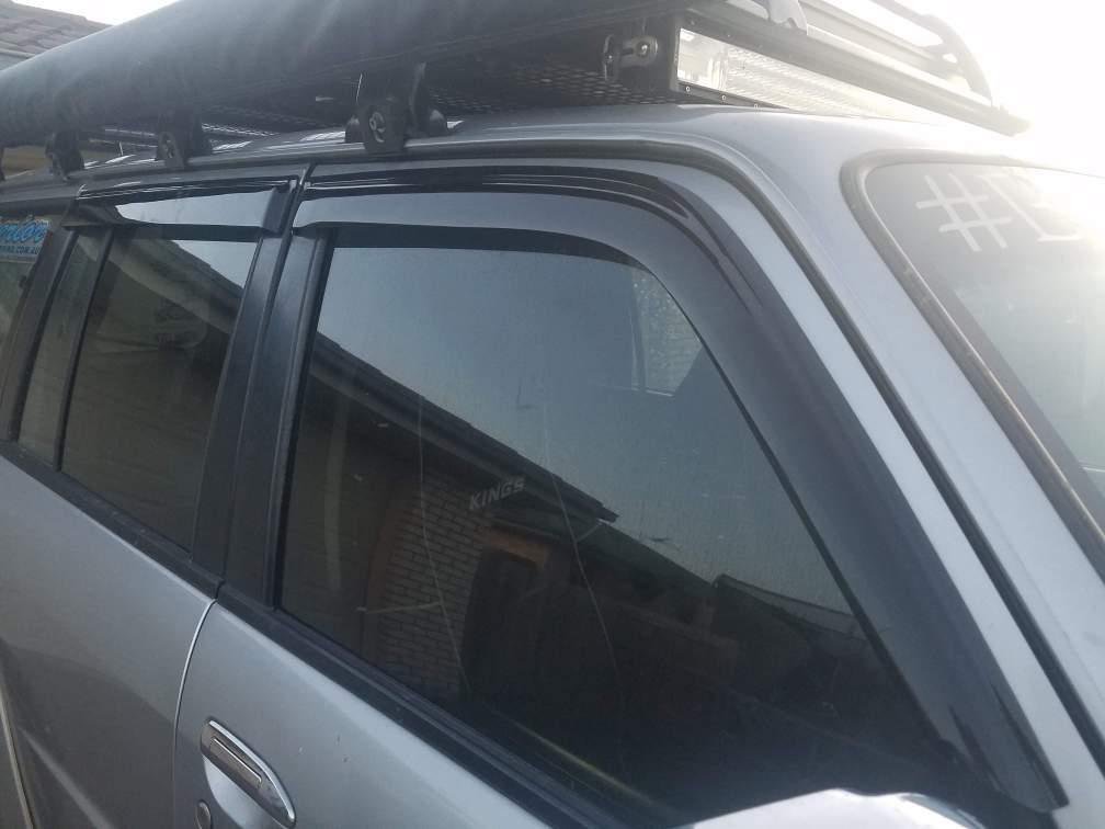 Weather Shield Window Visors SET 4 Piece Fits Nissan GU Patrol 1997 - 2016 - 4X4OC™