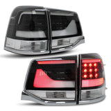 Upgrade Black Tail Lights LED SET Fits Toyota Landcruiser 200 Series 2015-2021 - 4X4OC™