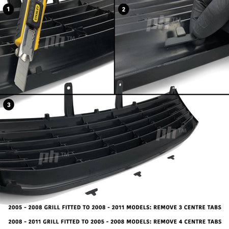 Grill Bentley Style BLACK Edition Fits Toyota Hilux N70 SR SR5 Workmate 08-2011 - 4X4OC™