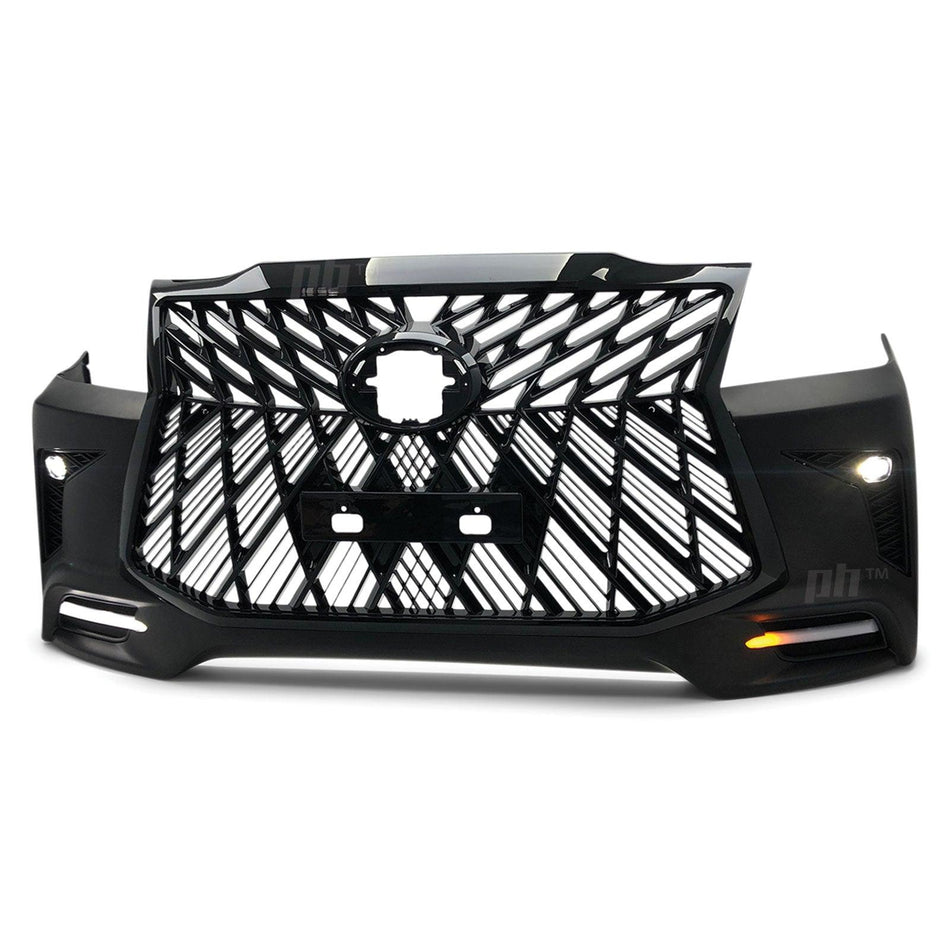 Web Style Front Bumper Kit & Black - Chrome Grill Fits Toyota Hilux N70 11-15 - 4X4OC™