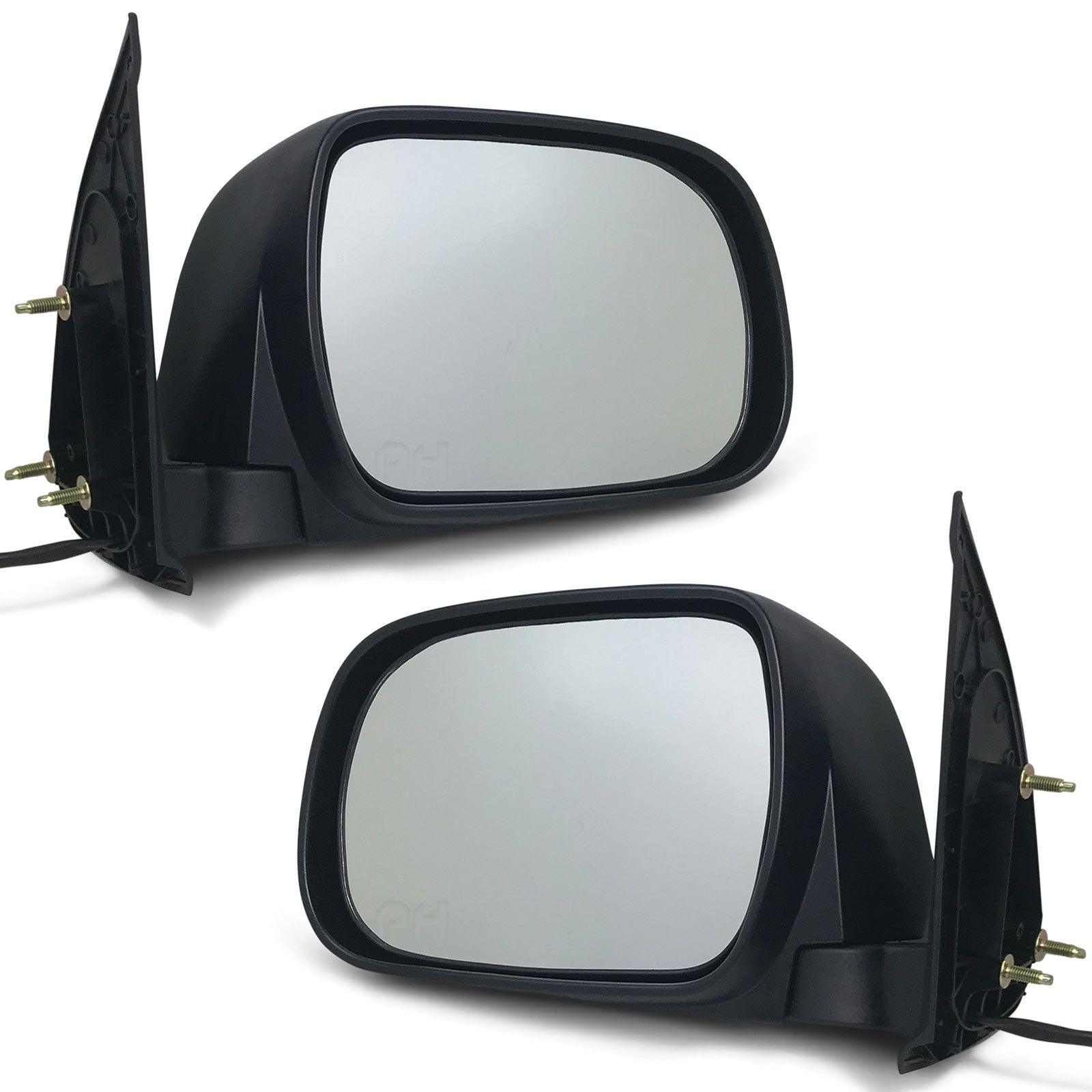 Door Mirrors PAIR Black Electric Fits Toyota Hilux 2010-2015 2WD 4WD - 4X4OC™