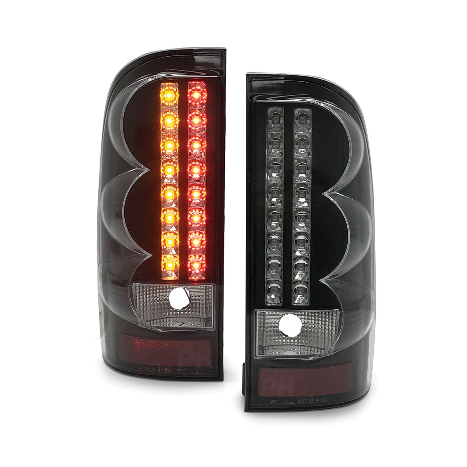 Upgrade Black LED Tail Lights PAIR Fits Toyota Hilux N70 SR5 2005-2014 - 4X4OC™