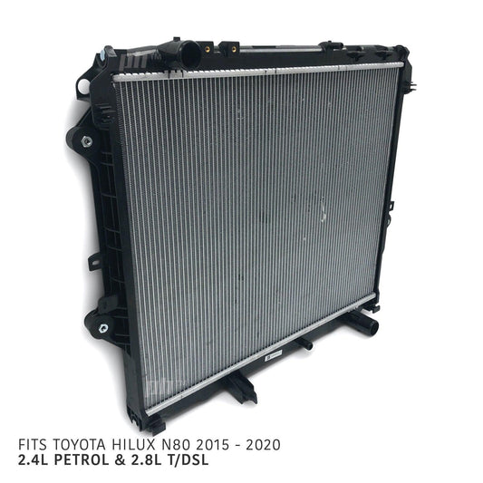 Radiator Manual 2.4L Petrol & 2.8L T-DSL Fits Toyota Hilux N80 2015 - 2020 - 4X4OC™