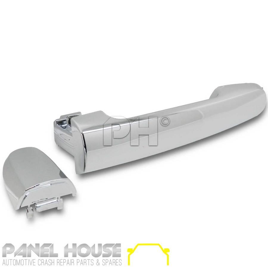 Door Handle LEFT Outer Front Chrome NO KEYHOLE NEW Fits Toyota Hilux 05-14 - 4X4OC™