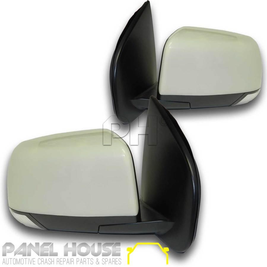 Door Mirrors PAIR Auto Fold With Light fits Isuzu D-Max Ute 12-14 - 4X4OC™