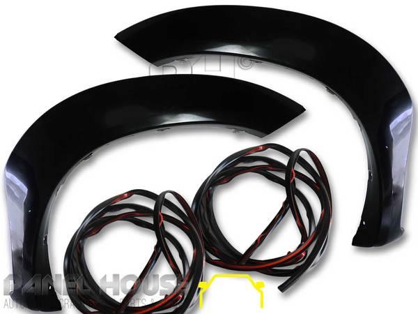 Fender Flares OE Style Plastic PAIR Front with Rubber Fits Toyota Hilux 05-11 - 4X4OC™