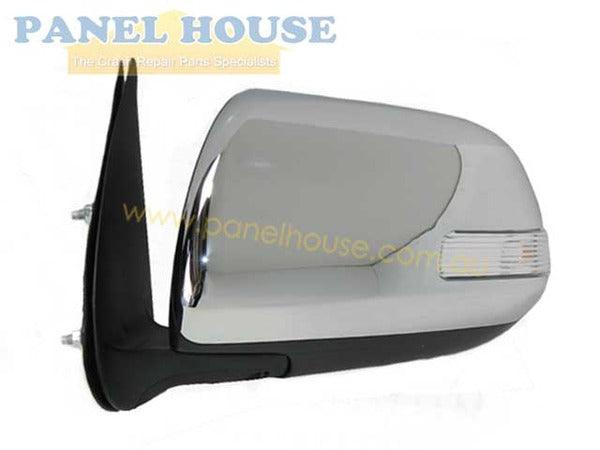 Door Mirror With Indicator LEFT Chrome Fits Toyota Hilux 11-14 - 4X4OC™