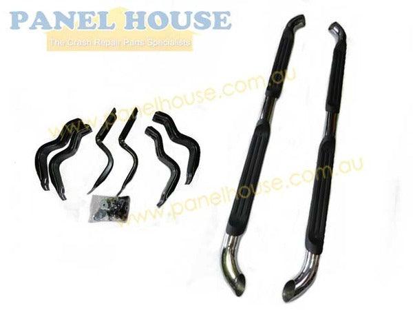 Chrome Side Step Kit NEW fits Ford Ranger PX Ute 2011 On Dual Cab Aftermarket - 4X4OC™