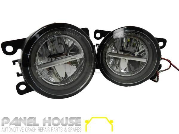 Fog Lights PAIR Twin LED with Halo fits Ford Ranger PX1 2011-2015 - 4X4OC™