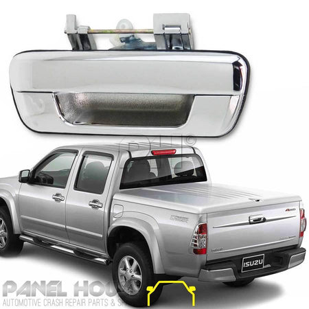 NEW Chrome Tailgate Handle No Lock Hole Premium Quality for Rodeo Colorado DMax - 4X4OC™