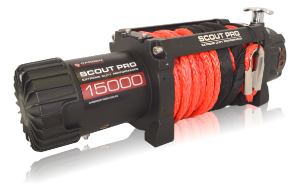 Carbon Scout Pro 15K Winch and Recovery Kit Combo - CW-XD15-COMBO6 3