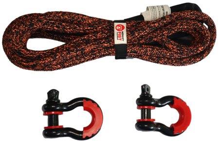 Carbon 4m 14000kg Bridle Recovery Rope and 2 x Bow Shackle Combo Deal - CW-COMBO-HT0054-SHAK45 7