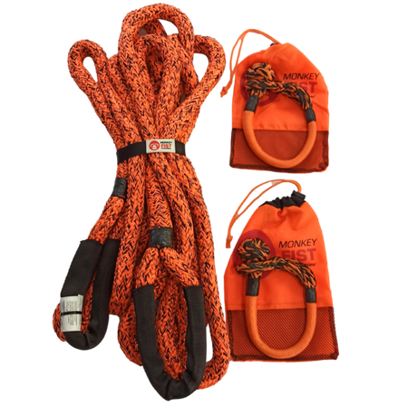 Carbon 4x4 Kinetic Rope and 2 x Soft Shackle Combo Deal - CW-COMBO-HR1022-1474 5