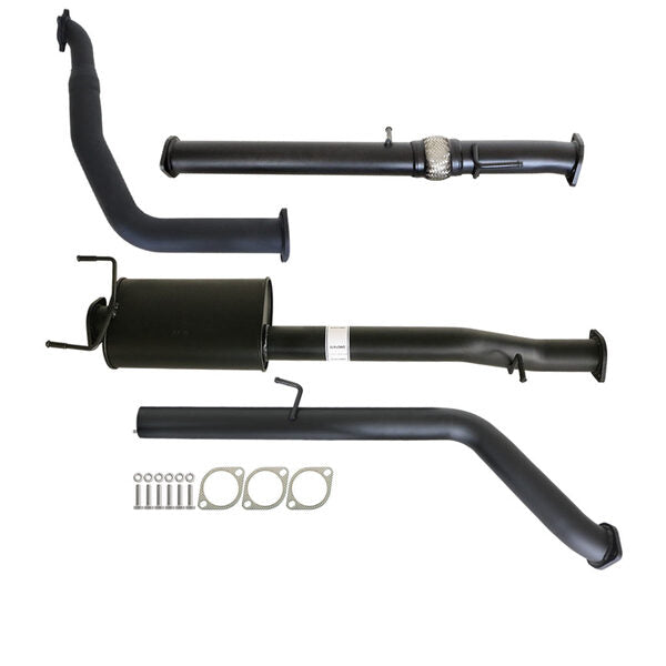 FORD RANGER PJ PK 2.5L & 3.0L AUTO 3" TURBO BACK CARBON OFFROAD EXHAUST WITH MUFFLER NO CAT