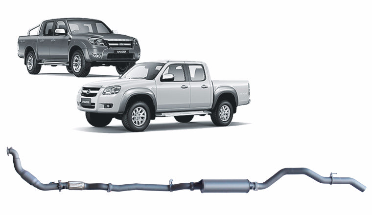 Redback Extreme Duty Exhaust for Ford Ranger (01/2006 - 08/2011), Mazda BT-50 (11/2006 - 10/2011)
