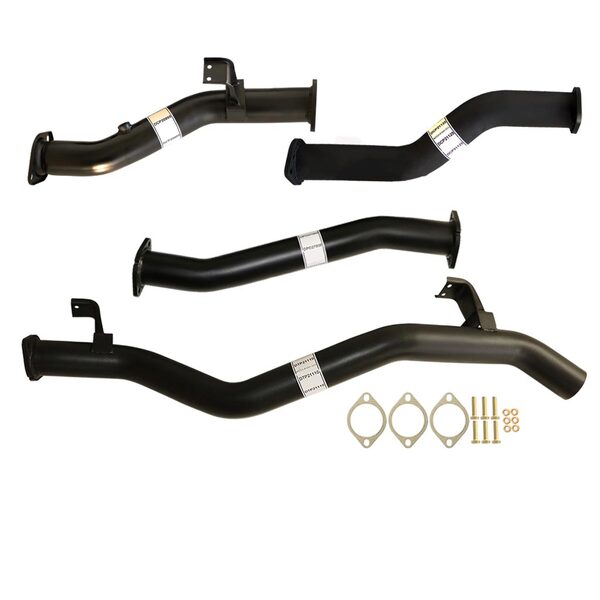 Fits Toyota LANDCRUISER 79 SERIES VDJ76 DOUBLE CAB UTE 4.5L V8 10/2016> 3" #DPF# BACK CARBON OFFROAD EXHAUST PIPE ONLY - TY223-PO 1
