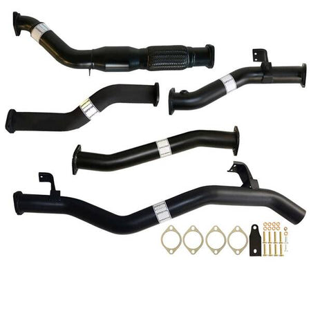 Fits Toyota LANDCRUISER 79 SERIES VDJ79 4.5L 1VD-FTV SINGLE CAB, DOUBLE CAB # DPF REPLACE# 3" TURBO BACK CARBON OFFROAD EXHAUST WITH CAT & PIPE - TY227-PC 1