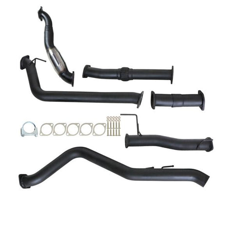 HOLDEN RODEO RA 3.0L 4JJ1-TC 1/2007 - 12/2008 3" TURBO BACK CARBON OFFROAD EXHAUST WITH CAT & PIPE - Carbon Offroad