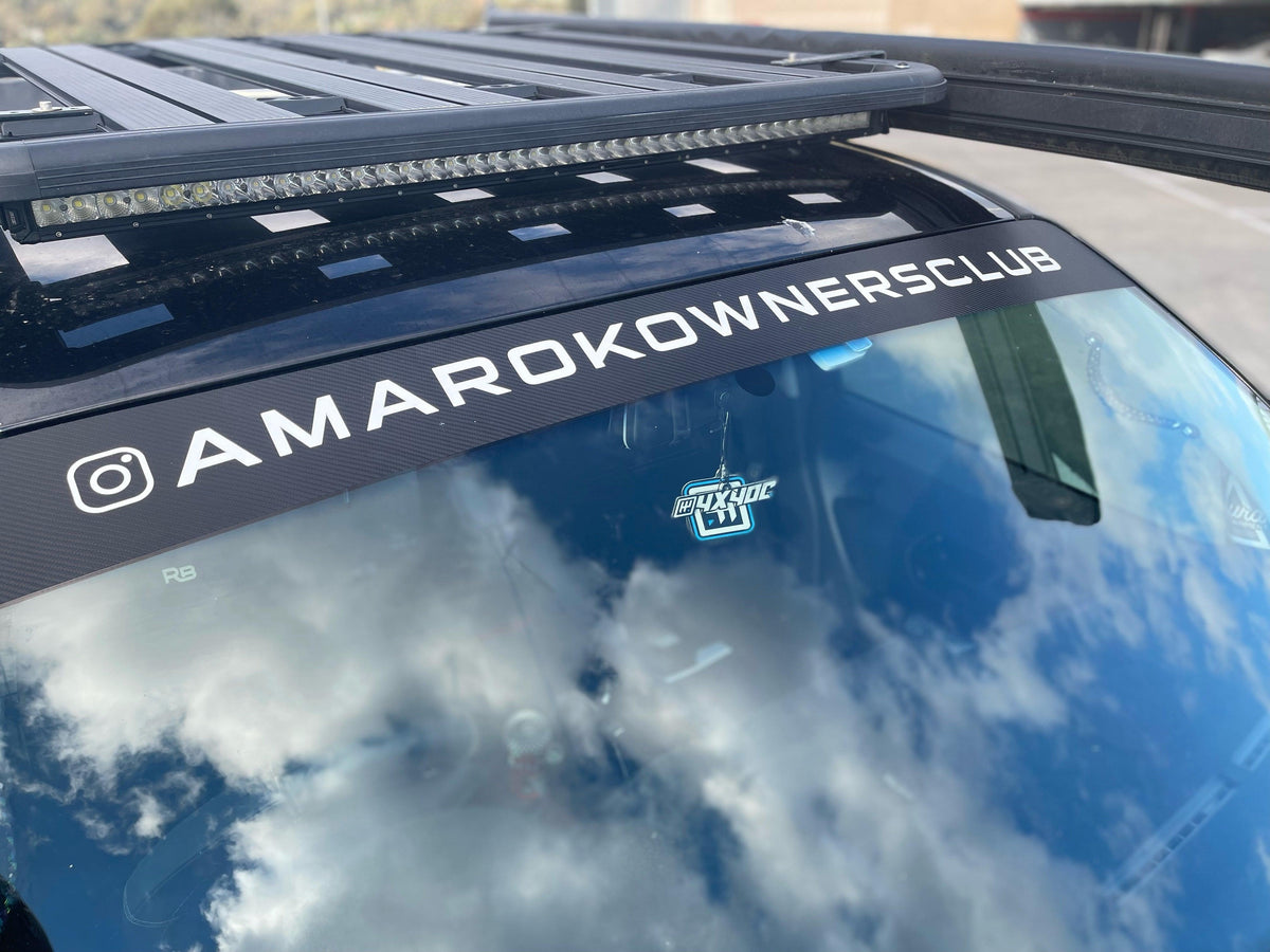 AOC Windscreen Banner | Amarok Owners Club - 4X4OC™