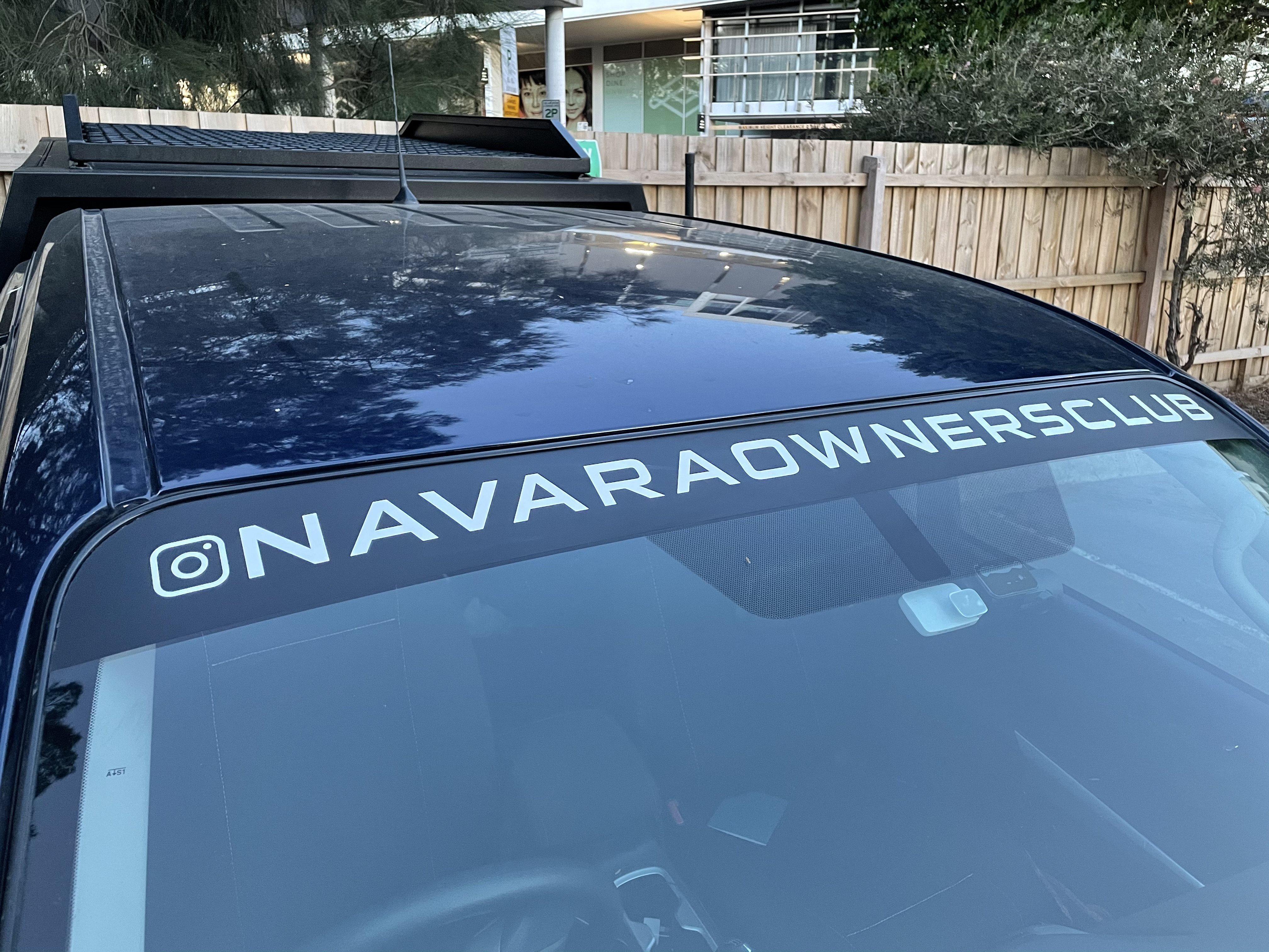 NOC Windscreen Banner | Navara Owners Club - 4X4OC™