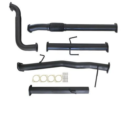 MITSUBISHI TRITON MN 2.5L 4D56 HP 7/2009 - 1/2015 3" TURBO BACK CARBON OFFROAD EXHAUST WITH PIPE ONLY
