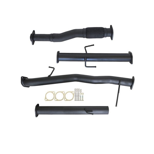 MITSUBISHI TRITON MQ, MR 2.4L 4N15 1/2015>3" # DPF # BACK CARBON OFFROAD EXHAUST WITH PIPE ONLY - Carbon Offroad