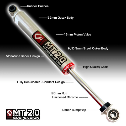 MT2.0 Isuzu D-MAX 2021 Strut Shock Kit 2-3 Inch