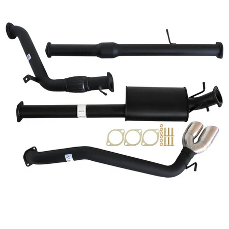 MAZDA BT-50 UP, UR 3.2L 9/2011 - 9/2016 3" TURBO BACK CARBON OFFROAD EXHAUST WITH CAT & MUFFLER SIDE EXIT TAILPIPE - MZ248-MCS 3